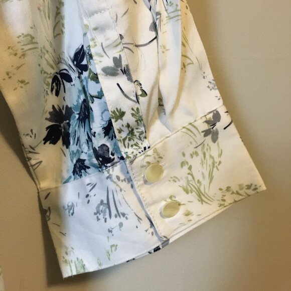 NWT Van Heusen Floral 100% Cotton Button Down Dress Shirt - Picture 8 of 16
